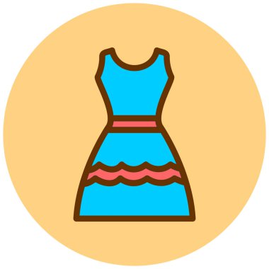 Elbise. Web simgesi basit illüstrasyon