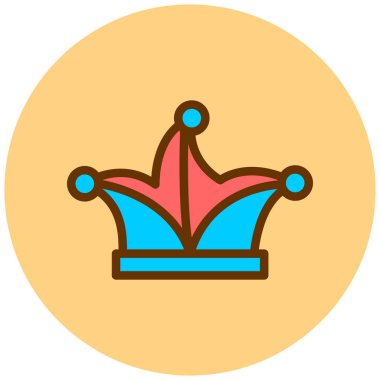 Taç. Web simgesi basit illüstrasyon