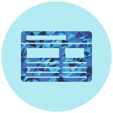 Kredi kartıyla. Basit resimleme