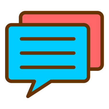 Sohbet mesajı. Web simgesi