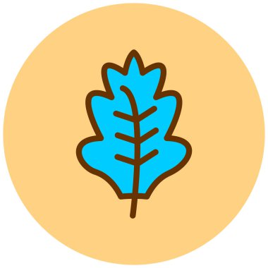 Yaprak. Web simgesi basit illüstrasyon