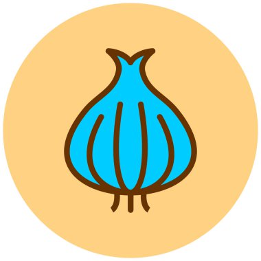 Soğan. Web simgesi basit illüstrasyon