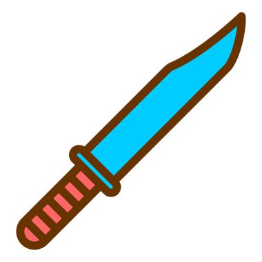 Kılıç. Web simgesi basit illüstrasyon