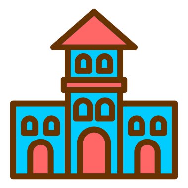 Bina. Web simgesi basit tasarım