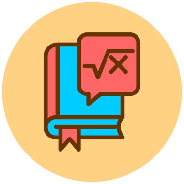 Kitap. Web simgesi basit illüstrasyon