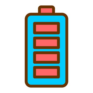 Pil. Web simgesi basit illüstrasyon