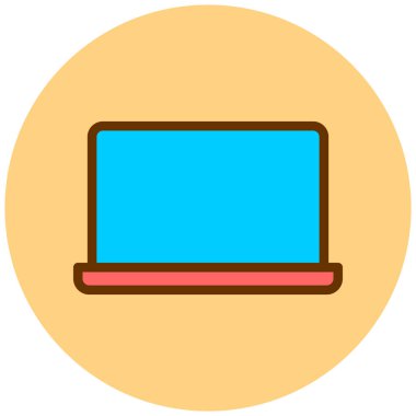 Bilgisayar. Web simgesi basit illüstrasyon