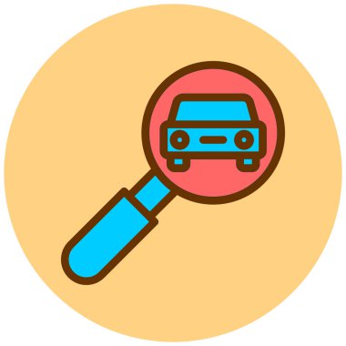 Arama motoru optimizasyonu düz simgesi