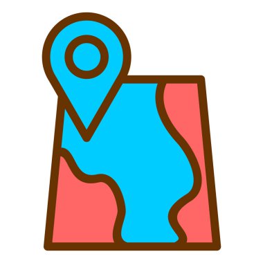 Harita iğnesi. Web simgesi