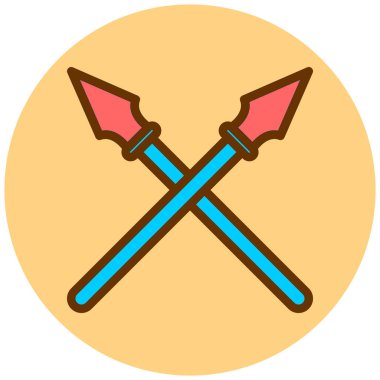 Kılıç. Web simgesi basit illüstrasyon