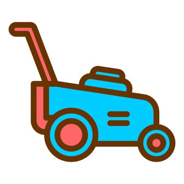 Traktör. Web simgesi basit illüstrasyon