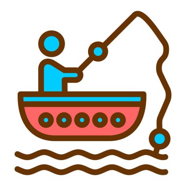 Tekne. Web simgesi basit illüstrasyon