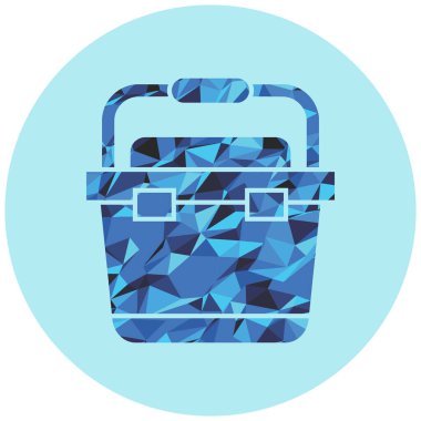 Çanta. Web simgesi basit illüstrasyon