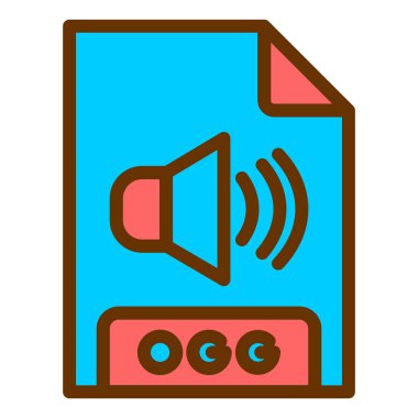 dosya biçimi simgesi, vektör illüstrasyonu