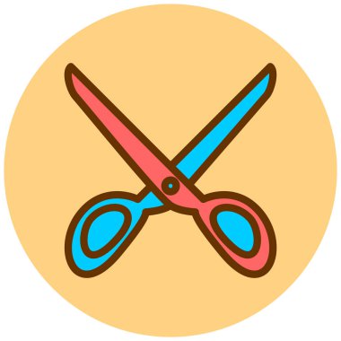 makas simgesi vektör illüstrasyonu