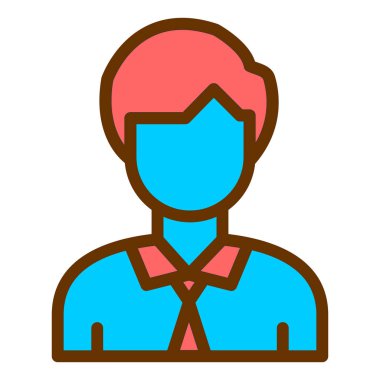 avatar. Web simgesi basit illüstrasyon