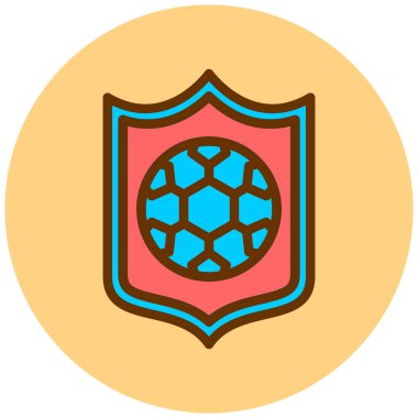 Kalkan. Web simgesi basit illüstrasyon