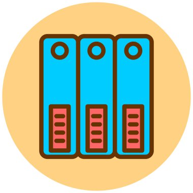 Dosya belgesinin vektör illüstrasyonu