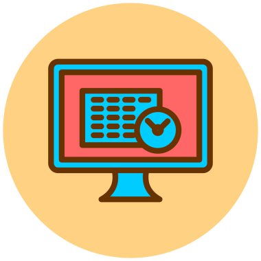 Kişisel ve ticari kullanım için vektör lcd simgesi.