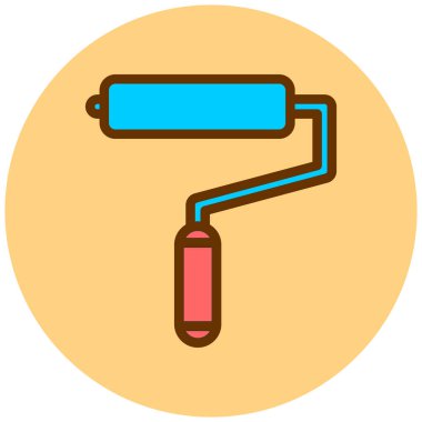 Boya silindiri. Basit resimleme