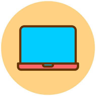 Bilgisayar. Web simgesi basit illüstrasyon