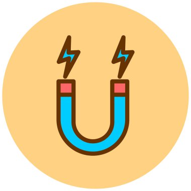 Mıknatıs Web simgesi basit illüstrasyon