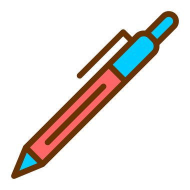 Kalem. Web simgesi basit illüstrasyon