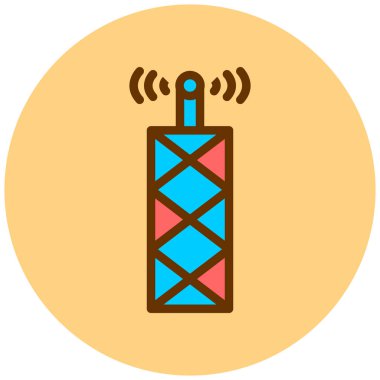 Anten. Web simgesi basit illüstrasyon