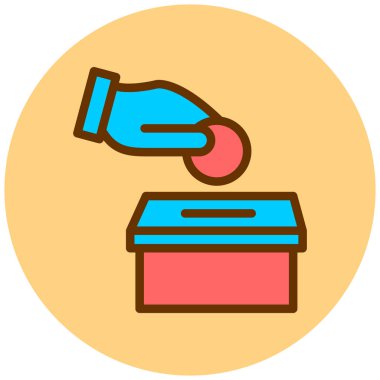 Para kutusu. Basit illüstrasyon