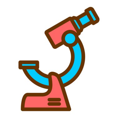 Mikroskop. Web simgesi basit tasarım