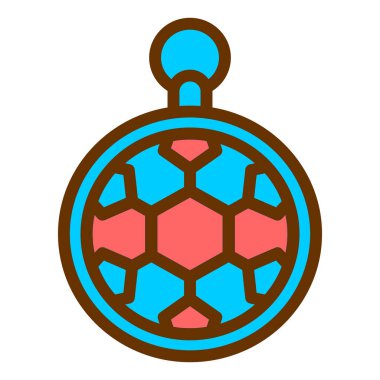 Noel topu ikonu vektör illüstrasyonu