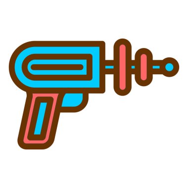 Bir silah simgesinin vektör illüstrasyonu