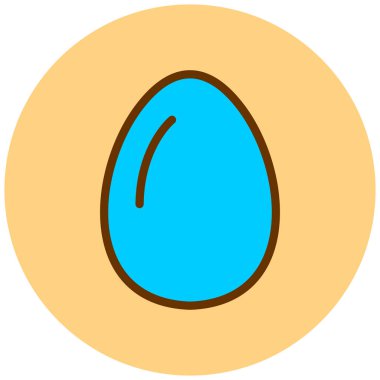 Yumurta. Web simgesi basit illüstrasyon