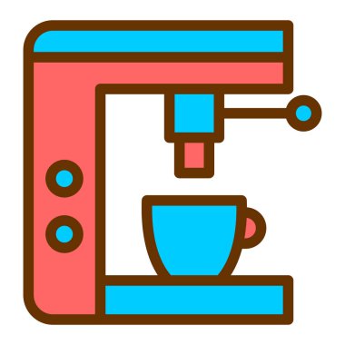 Kahve makinesi. Web simgesi