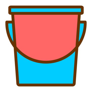 Kova. Web simgesi basit illüstrasyon