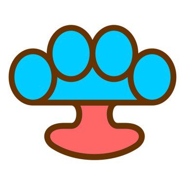 Tek bir simgenin vektör illüstrasyonu