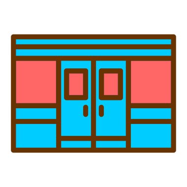 Tek izole edilmiş simgenin vektör illüstrasyonu 