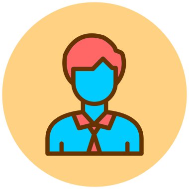 avatar. Web simgesi basit illüstrasyon