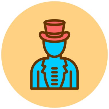 Bir polis memuru simgesinin vektör çizimi