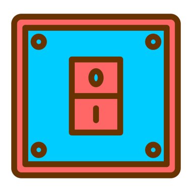 oyun konsolu simgesi, vektör illüstrasyonu