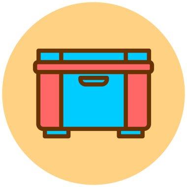 Mobilya. Web simgesi basit illüstrasyon