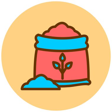 Bitki. Web simgesi basit illüstrasyon