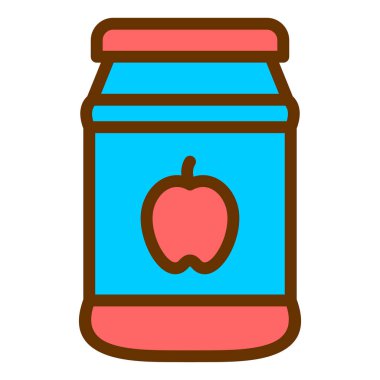 Yemek. Web simgesi basit illüstrasyon