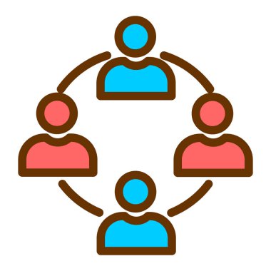 ağ paylaşım vektörü simgesi