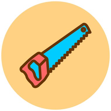 Gördüm. Web simgesi basit illüstrasyon