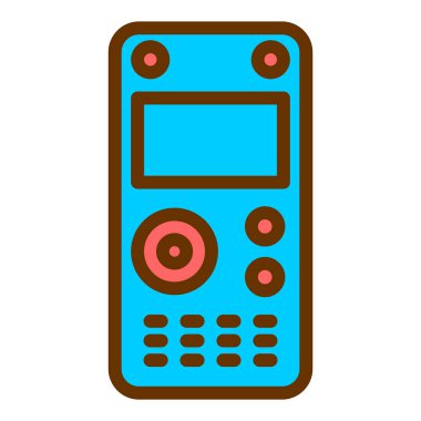 cep telefonu simgesi. Taslak akıllı telefon aygıtı vektör illüstrasyonu. izole arkaplan.