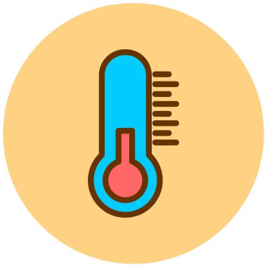Termometre. Web simgesi basit tasarım