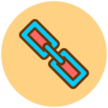 Bağlantı. Web simgesi basit illüstrasyon