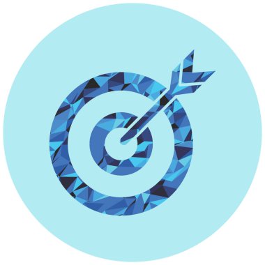 hedef simge vektör illüstrasyonu