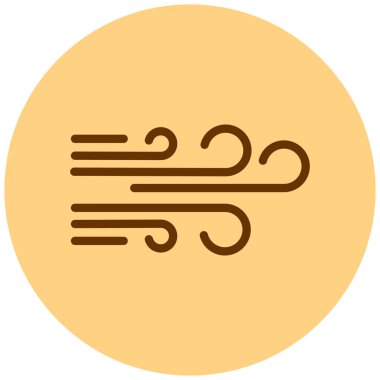 Rüzgâr. Web simgesi basit illüstrasyon